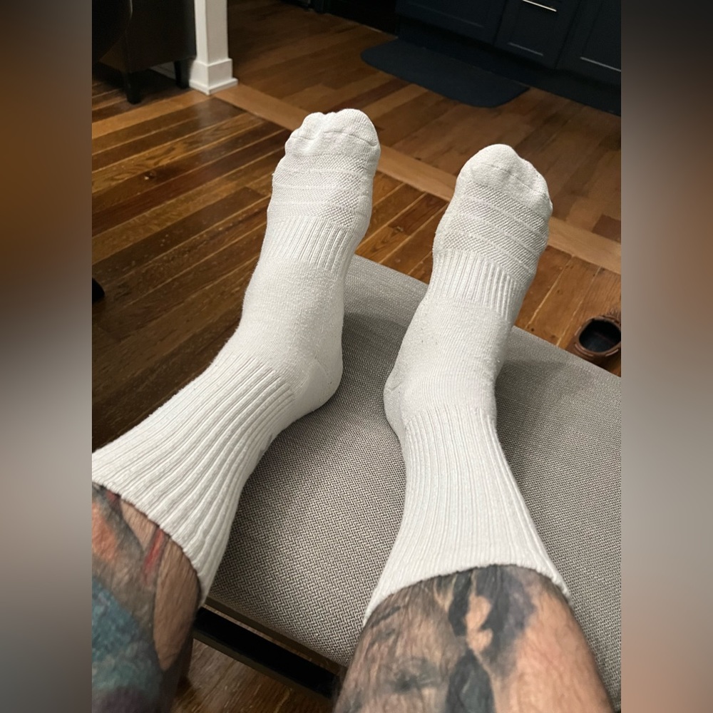 White under armour socks